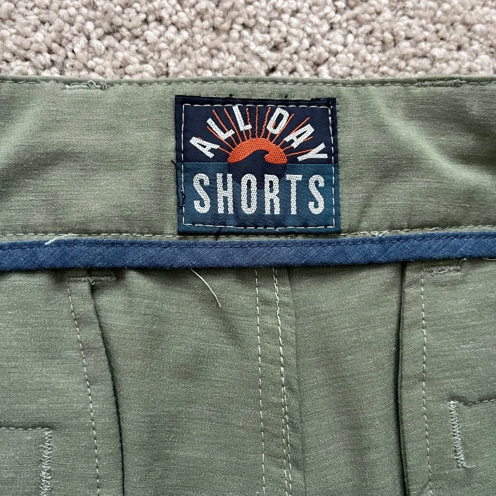 Faherty Men’s All Day Belt Loop Shorts Size 31 Olive Casual Summer Shorts